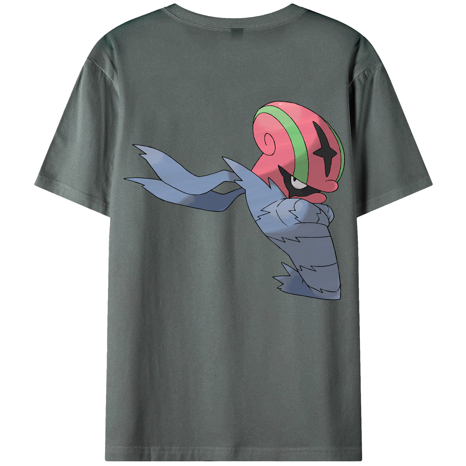 （画像用） ポケットモンスター Pokémon 綿100％ メンズ半袖Tシャツ（バックプリント） 通気性